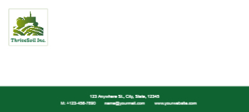 Agriculture Cheap Custom Envelope Printing template preview 11