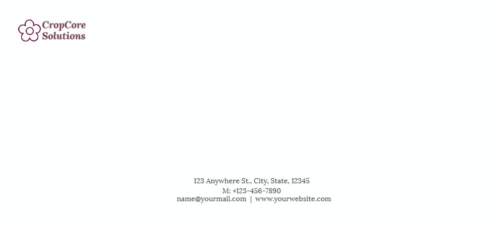 Flowers Cheap Custom Envelope Printing template preview 17