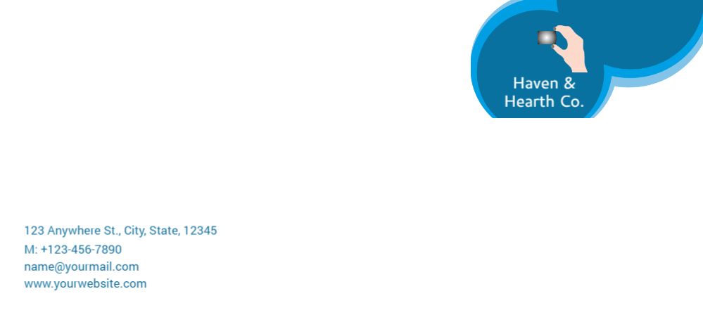 Stay In Touch Cheap Custom Envelope Printing template preview 15