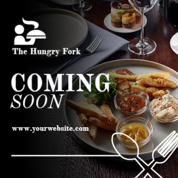 Food Hotel And Restaurant Cheap Yard Signs template preview 3