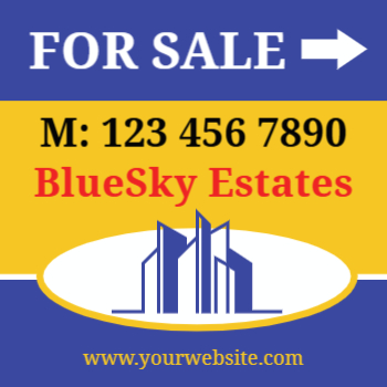 Real Estate Interior Design Cheap Yard Signs template preview 8