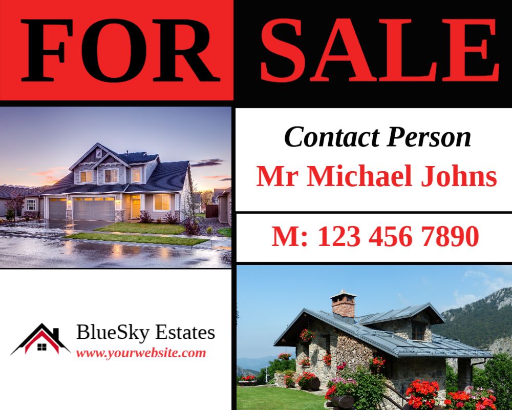Real Estate Interior Design Cheap Yard Signs template preview 21