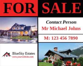 Real Estate Interior Design Cheap Yard Signs template preview 10