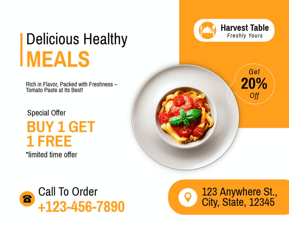 Food Hotel And Restaurant Cheap Yard Signs template preview 15