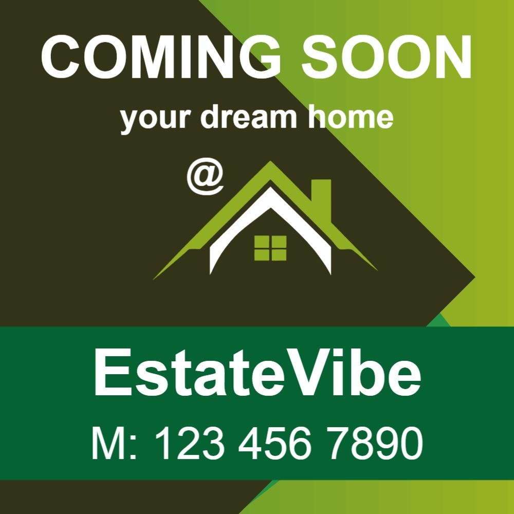 Real Estate Interior Design Cheap Yard Signs template preview 18