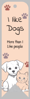 Animal Pets Bookmark Printing template preview 1