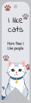 Animal Pets Bookmark Printing template preview 2