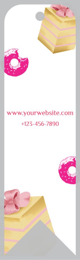 Happy Birthday Bookmark Printing template preview 7