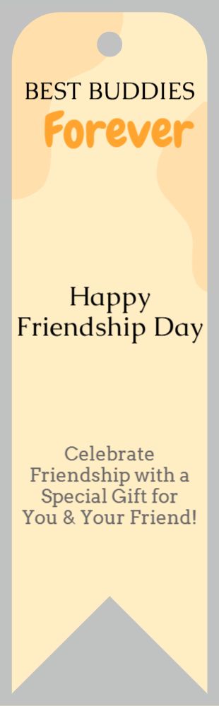 Friendship Bookmark Printing template preview 8