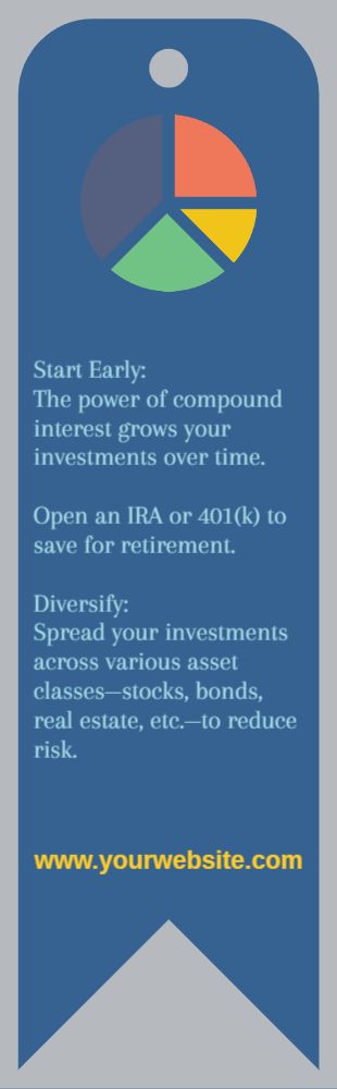 Finance Bookmark Printing template preview 8