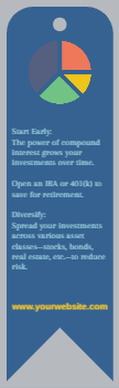 Finance Bookmark Printing template preview 3