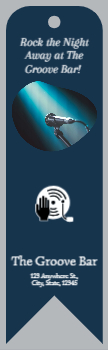 Entertainment Bookmark Printing template preview 1