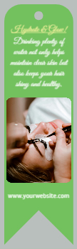 Spa Saloon Bookmark Printing template preview 2