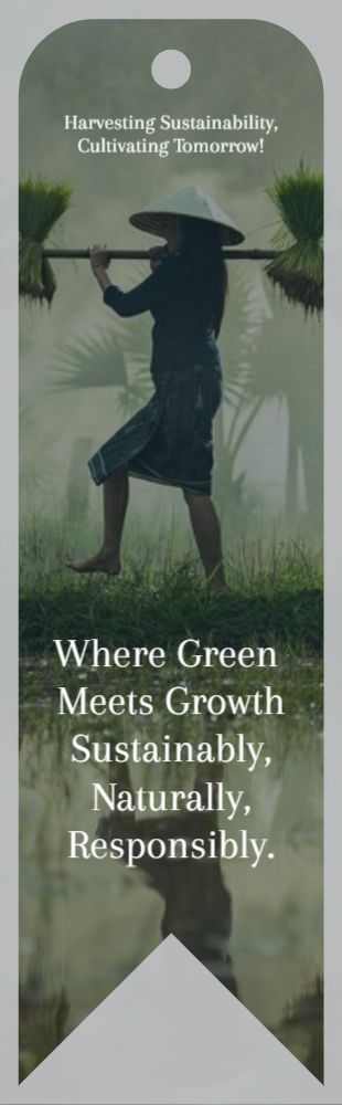 Agriculture Bookmark Printing template preview 12