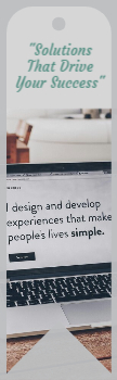 Clean Simple Bookmark Printing template preview 3