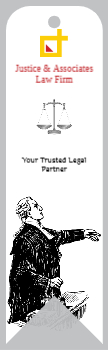 Lawyer Bookmark Printing template preview 1