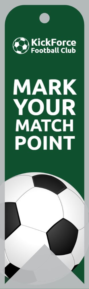 Sport Bookmark Printing template preview 13