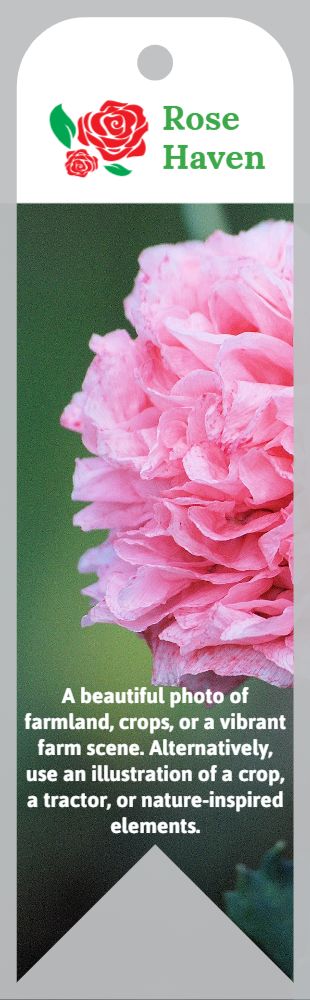 Flowers Bookmark Printing template preview 8