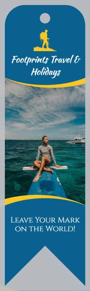 Travels Bookmark Printing template preview 9