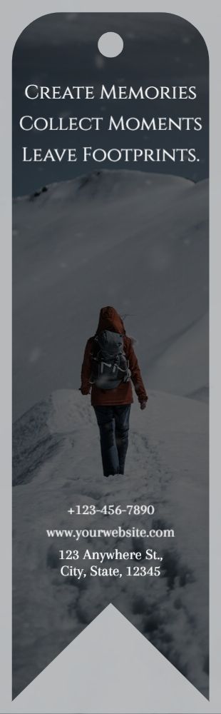 Travels Bookmark Printing template preview 10