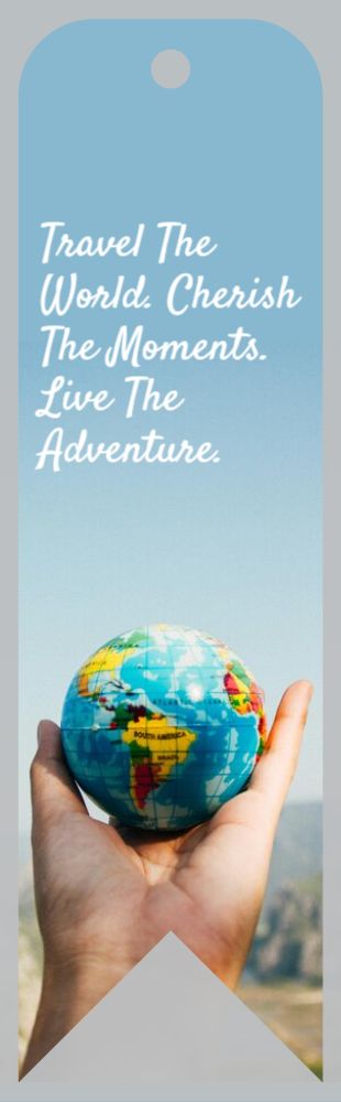 Travels Bookmark Printing template preview 11