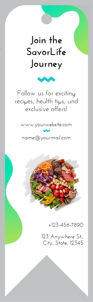 Food Hotel And Restaurant Bookmark Printing template preview 20