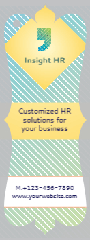 Bookmark Printing template preview 11