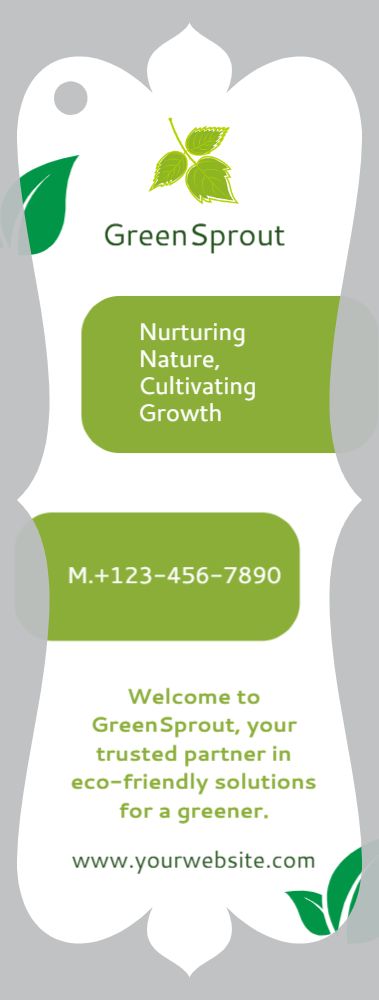 Agriculture Bookmark Printing template preview 10