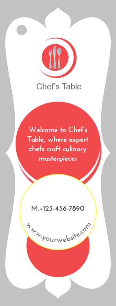 Food Hotel And Restaurant Bookmark Printing template preview 16