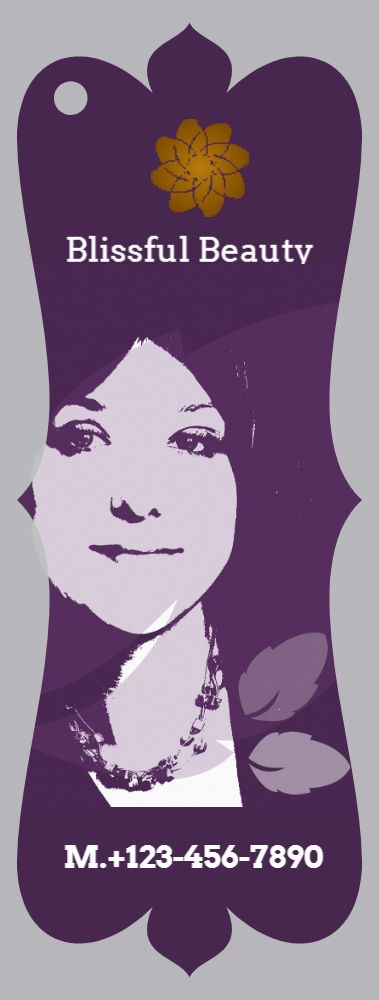 Beauty Bookmark Printing template preview 23