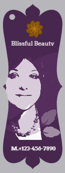 Beauty Bookmark Printing template preview 7