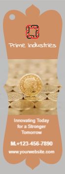 Finance Bookmark Printing template preview 4