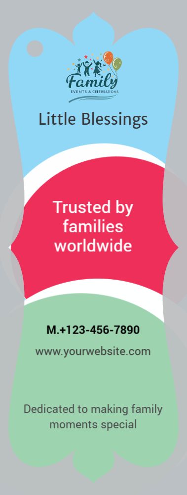 Baby Bookmark Printing template preview 8
