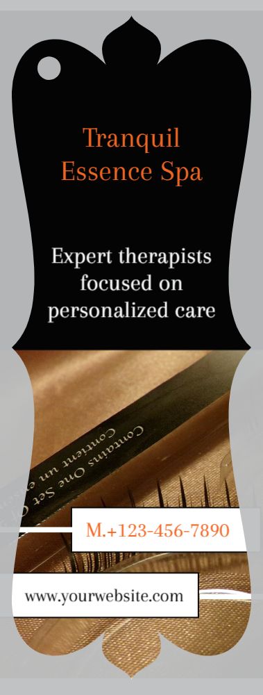 Spa Saloon Bookmark Printing template preview 7