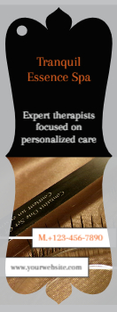 Spa Saloon Bookmark Printing template preview 3