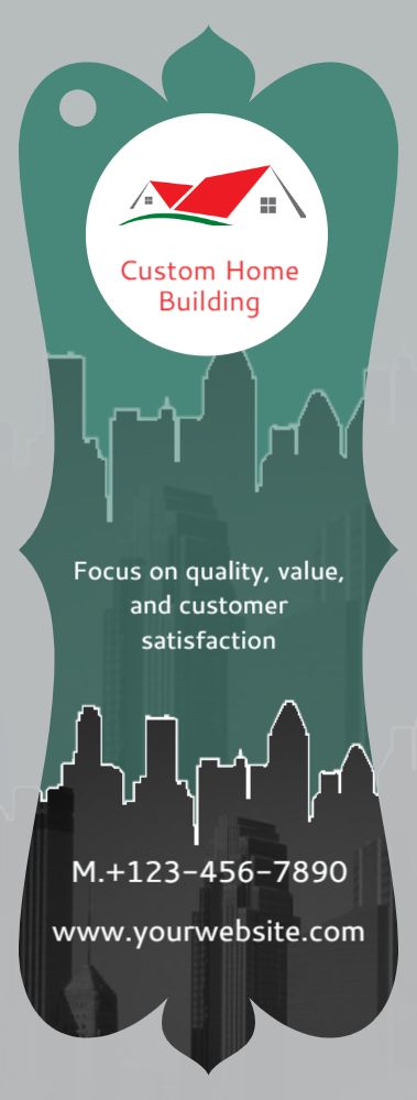 Real Estate Interior Design Bookmark Printing template preview 10