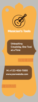 Music Dj Bookmark Printing template preview 2
