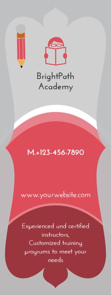 Education And Training Bookmark Printing template preview 8