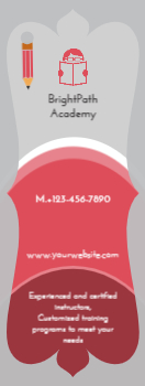 Education And Training Bookmark Printing template preview 1