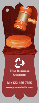 Lawyer Bookmark Printing template preview 3
