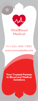 Health Care And Pharma Bookmark Printing template preview 2