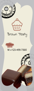Food Hotel And Restaurant Bookmark Printing template preview 12