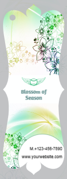 Flowers Bookmark Printing template preview 2
