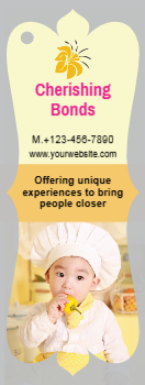 Baby Bookmark Printing template preview 6