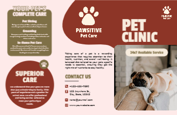 Animal Pets Brochure Printing template preview 5