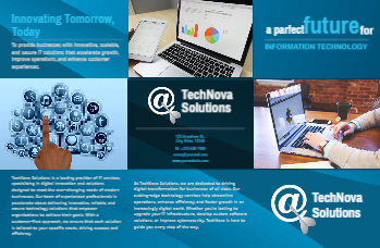 It And Internet Brochure Printing template preview 3