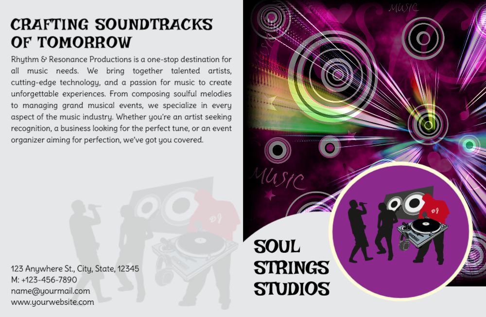 Music Dj Brochure Printing template preview 6