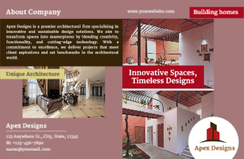 Real Estate Interior Design Brochure Printing template preview 3