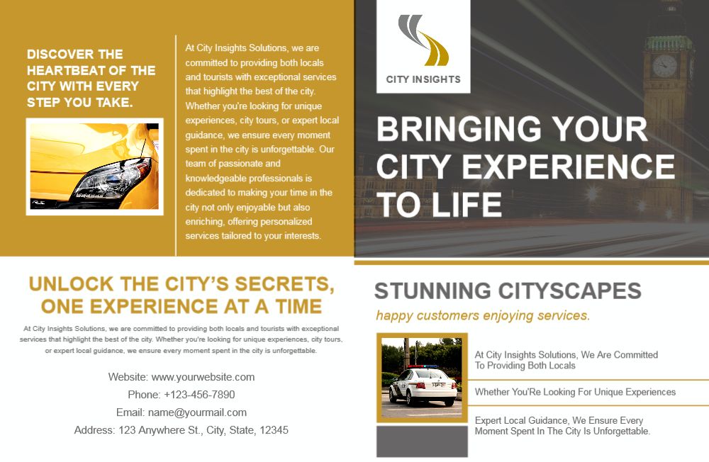 Transportation And Logistics Brochure Printing template preview 8