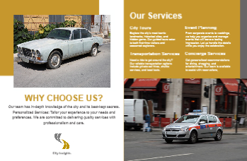 Transportation And Logistics Brochure Printing template preview 4